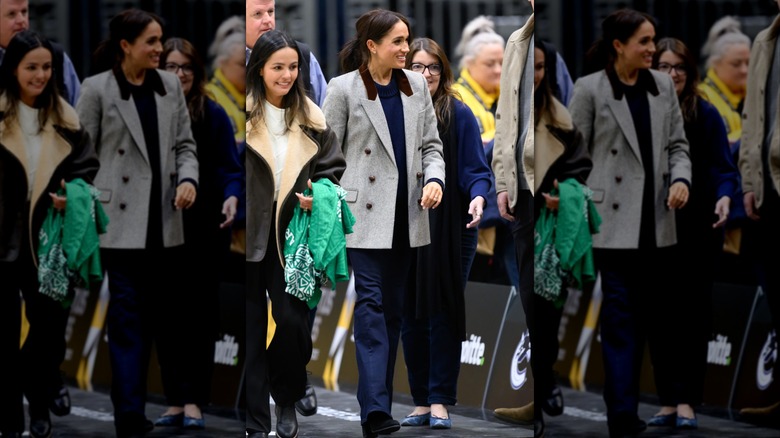 Meghan, Duchess of Sussex attends the Wheelchair Basketball on day one of the 2025 Invictus Games at the Vancouver Convention Centre on February 09, 2025