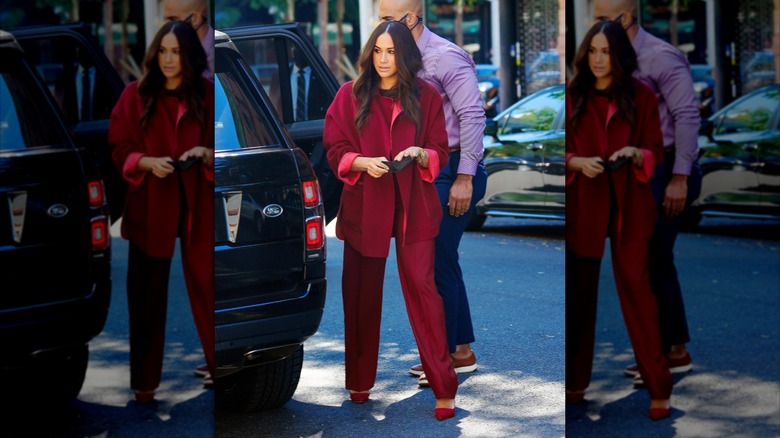 Meghan, Duchess of Sussex is seen on September 24, 2021 in New York City