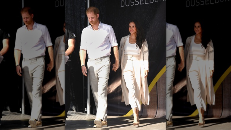 Prince Harry and Meghan Markle attending the 2023 Invitus Games in Dusseldorf, Germany in