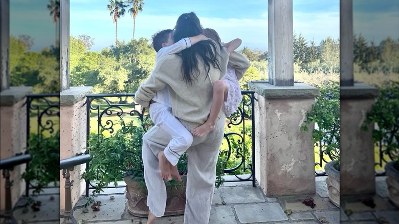 Meghan Markle with Prince Archie and Princess Lilibet