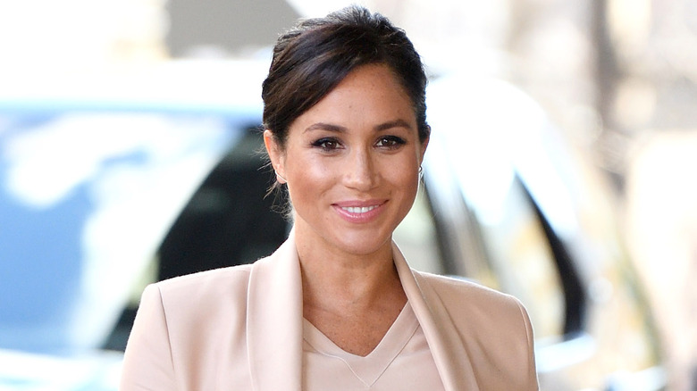 Meghan Markle blush blouse