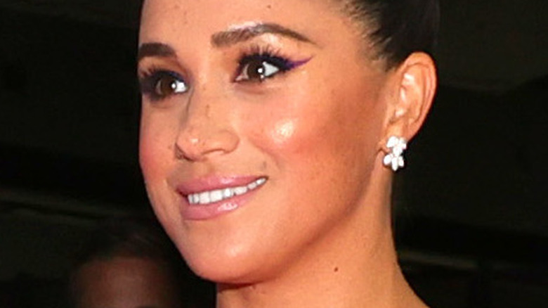 Meghan Markle wearing dramatic eyeliner at the Salute to Freedom Gala