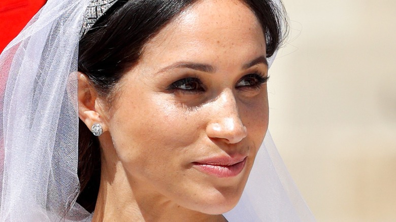 Meghan Markle on her wedding day