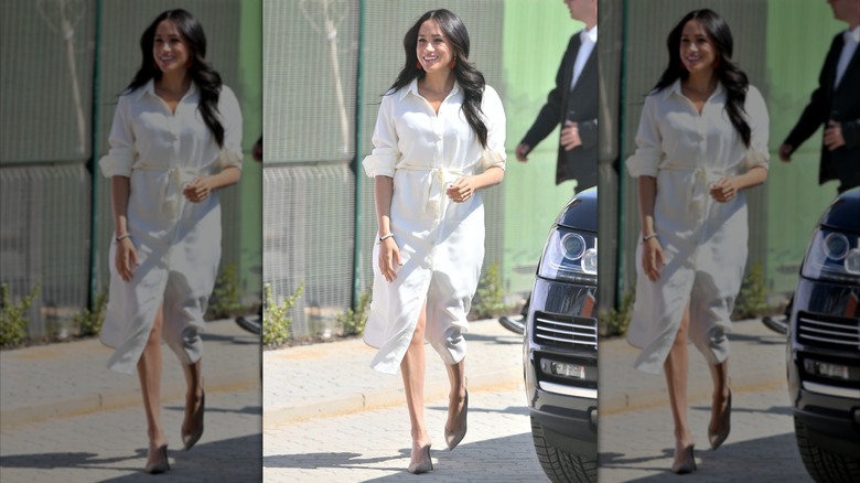 Meghan Markle walking