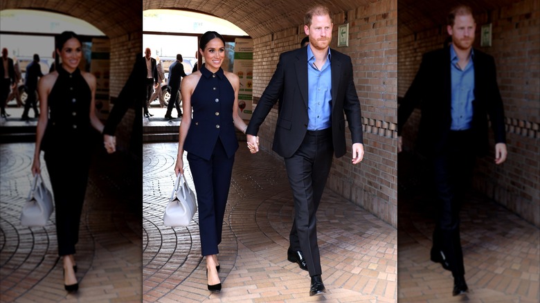Meghan Markle and Prince Harry walking