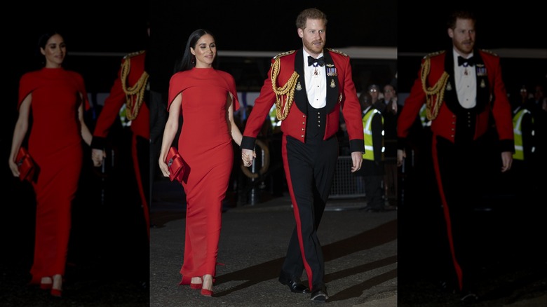 Meghan Markle and Prince Harry walking