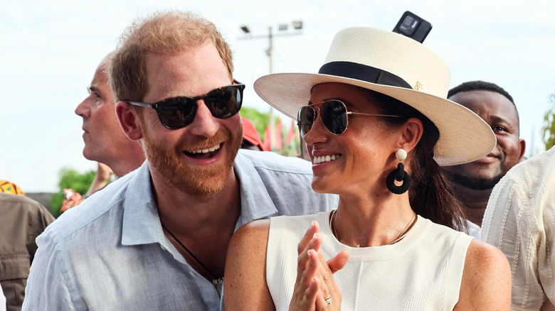 Prince Harry and Meghan Markle on their 2024 trip to Columbia
