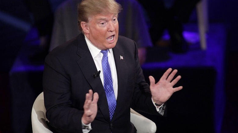 Donald Trump speaking at CNN Town Hall