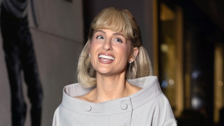 Meghan Trainor smiling on November 12, 2025 in Los Angeles