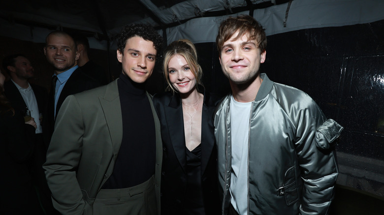 White Lotus cast posing