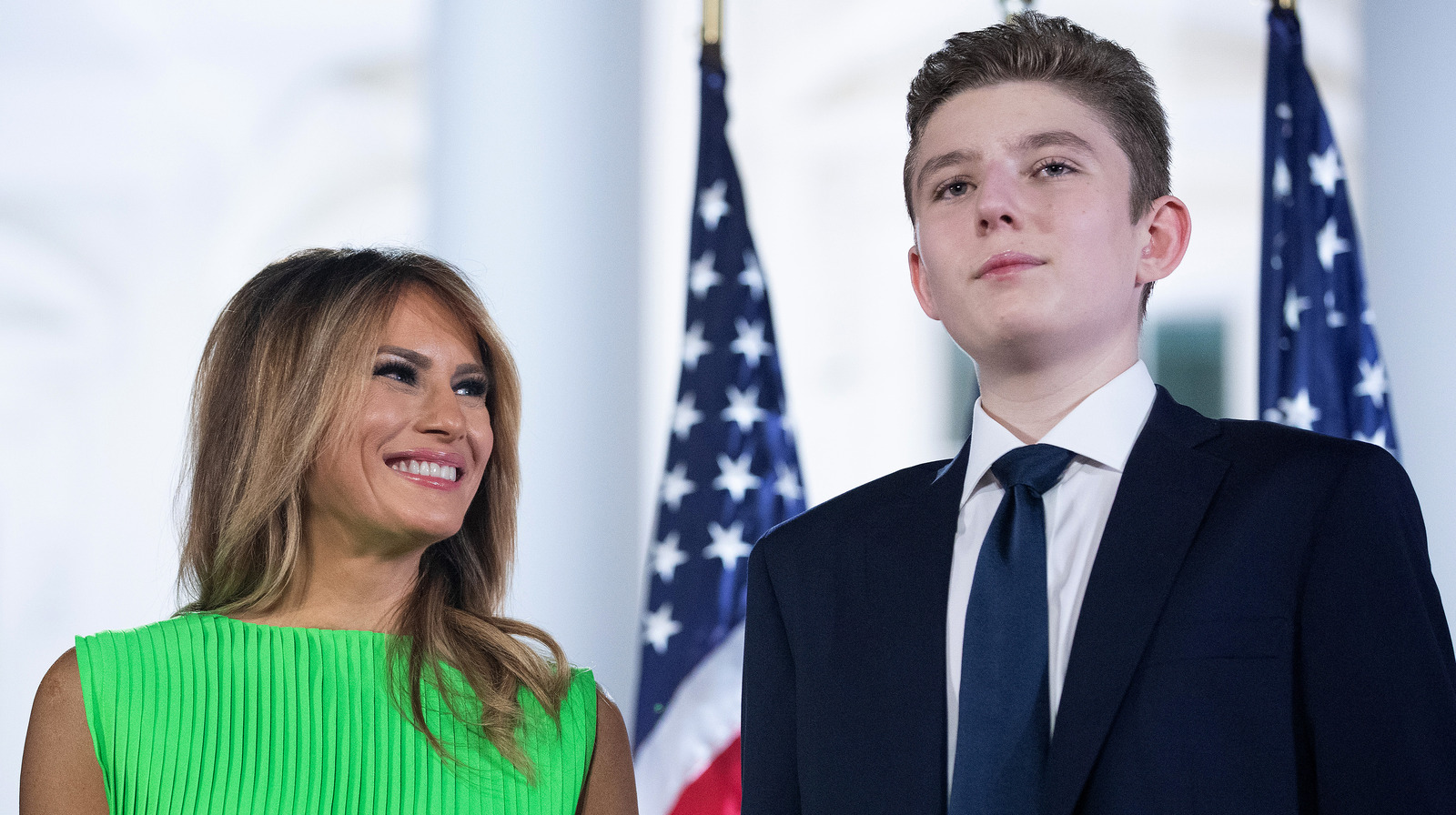 ドナルド・トランプの有罪判決後、マンハッタンにいるメラニア夫人とバロン・トランプ