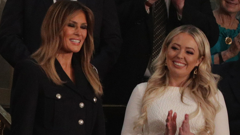 Melania Trump and Tiffany Trump attend the State of the Union address in 2019