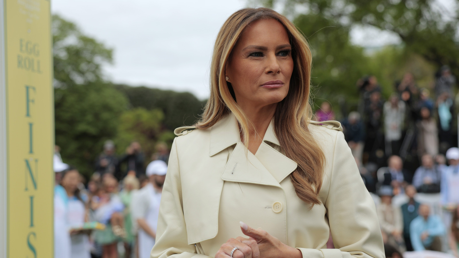 Melania Trump Continues Her Sloppy Streak With Frumpy Easter Egg Roll