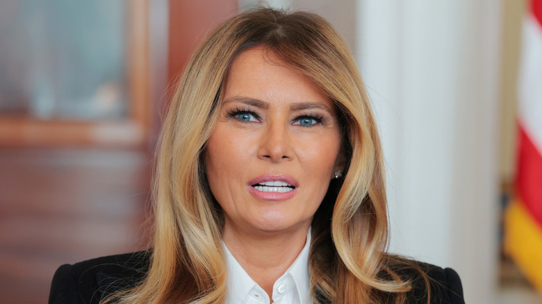 Melania Trump talking