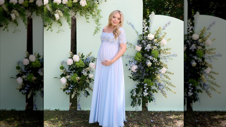 Tiffany Trump in baby shower dress