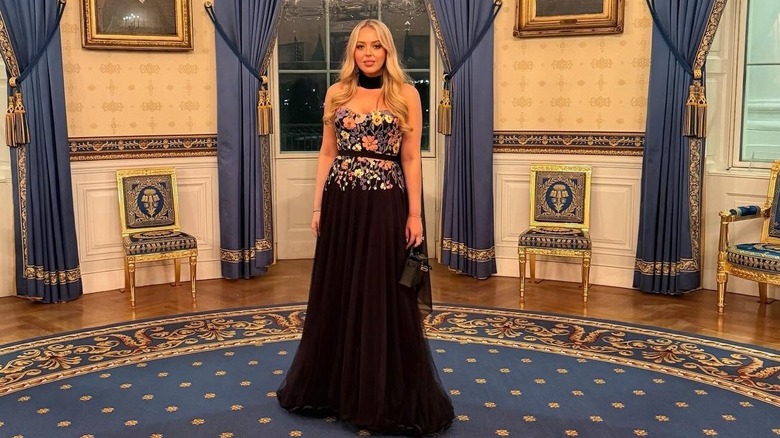 Tiffany Trump in White House gown with floral top
