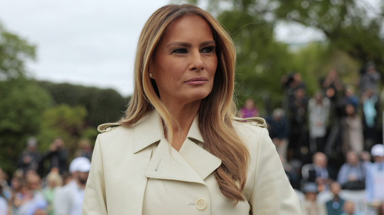 First lady Melania Trump during the 2025 White House Egg Roll