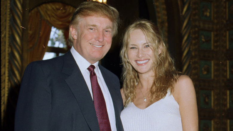 Donald Trump and Melania Trump in April 2000.