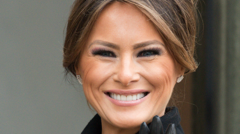 Melania Trump smiles