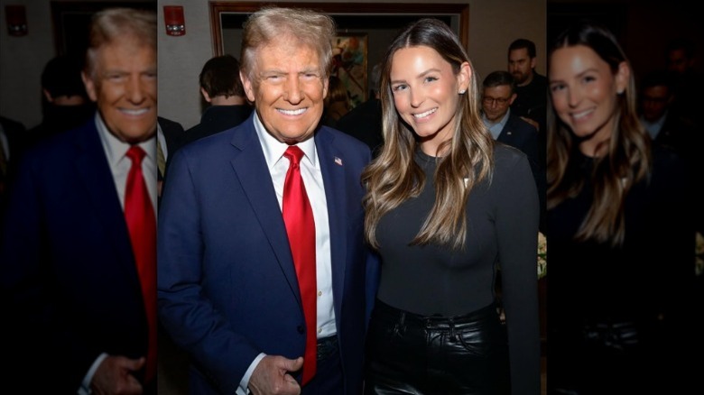 Donald Trump embraces Margo Martin and gives a thumbs up (2024)