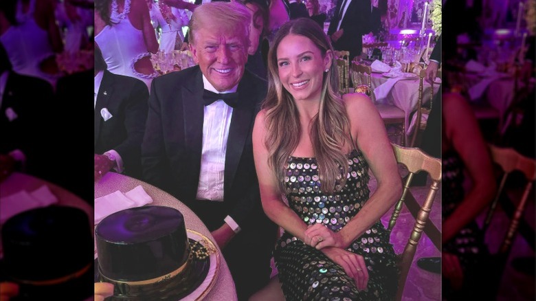 Donald Trump and Margo Martin attend a New Years Eve party at Mar-A-Lago in Florida (2024)