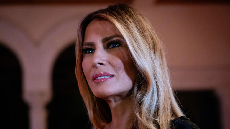 Melania Trump during New Year's Eve 2024