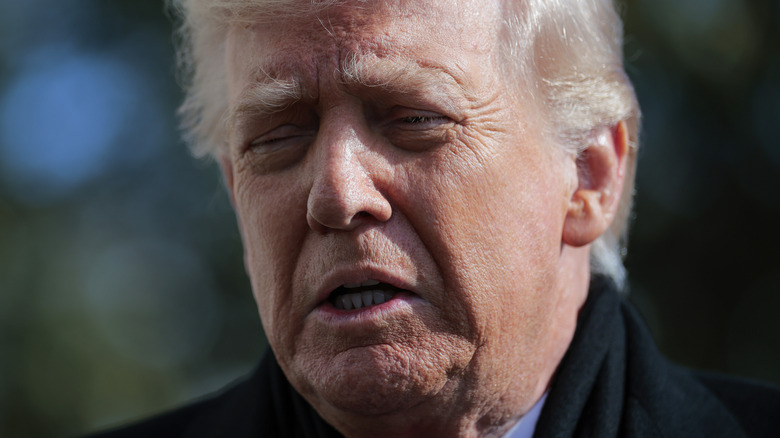 Donald Trump looking sad