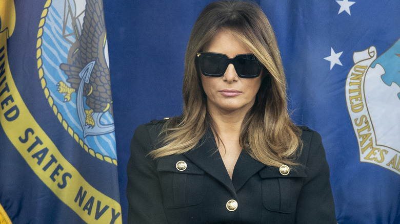 Melania Trump wearing sunglasses