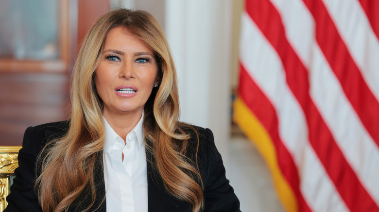 Melania Trump talking