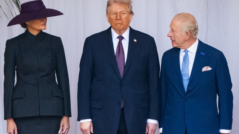 Melania Trump looking at Donald Trump