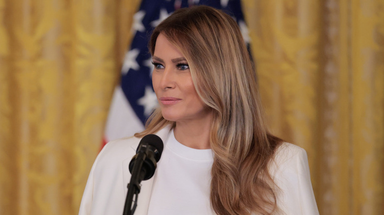 Melania Trump looking thoughtful