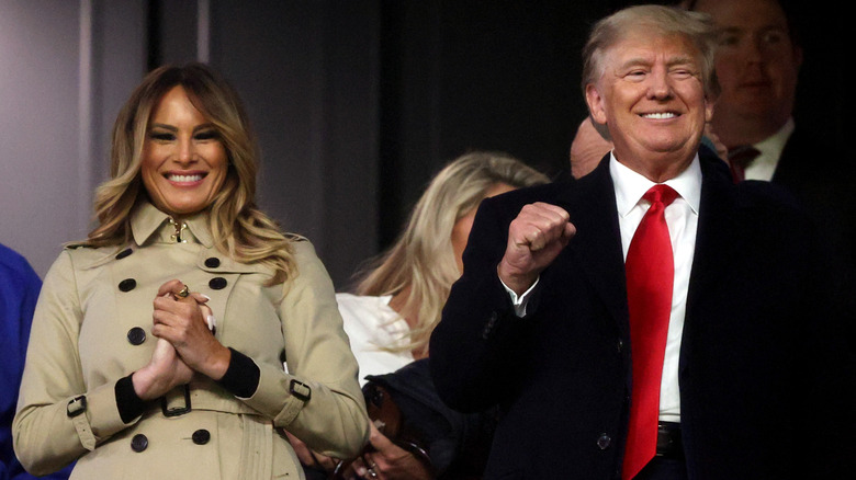 Melania and Donald Trump at the World Series Astros