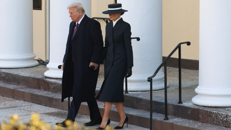 Melania and Donald Trump on Inauguration Day 2025