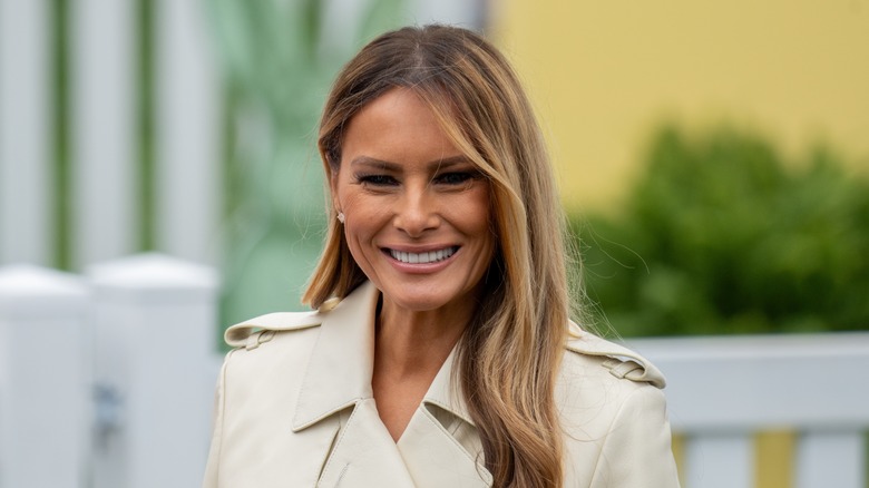 Melania Trump smiling at a White House event