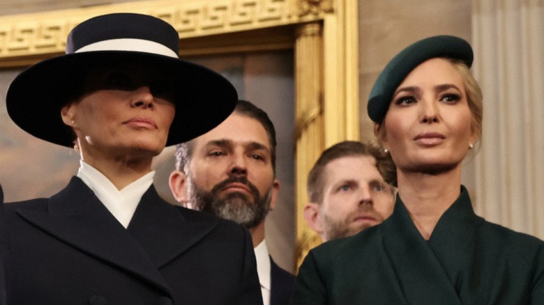 Melania Trump and Ivanka Trump attend the inauguration ceremony of Donald Trump in Washington, DC (2025)