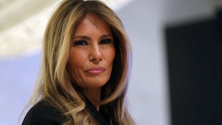 Melania Trump appears at the New York Stock Exchange in New York City, NY (2026)
