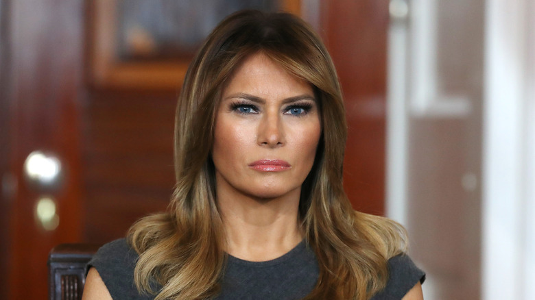 Melania Trump sitting