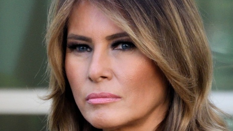 Melania Trump looking pensive