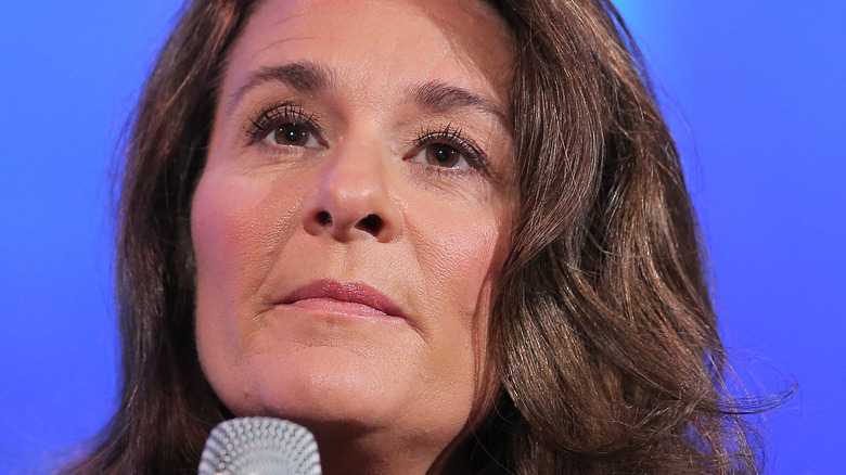 Melinda Gates speaks onstage