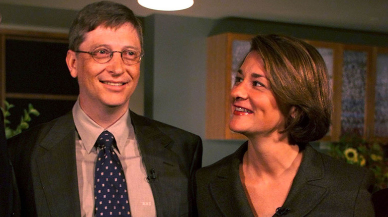 Bill and Melinda Gates at a Seattle news conference