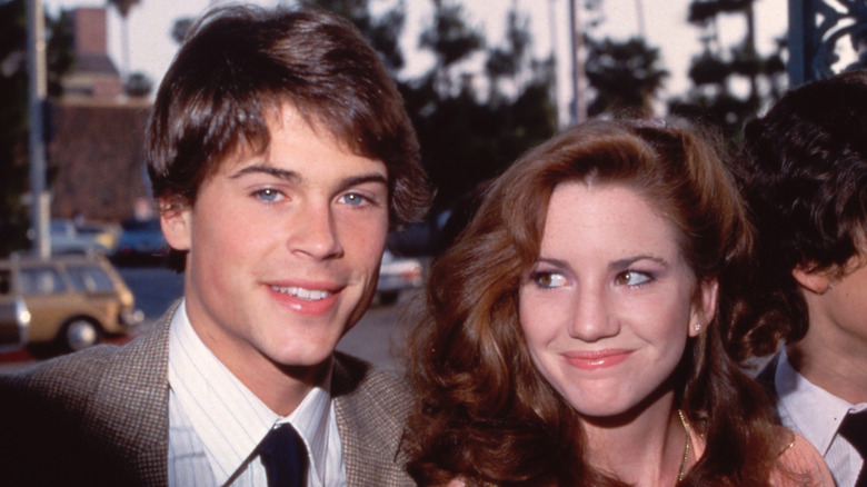 Rob Lowe and Melissa Gilbert smiling