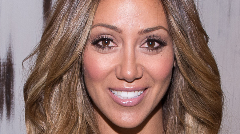 Melissa Gorga poses on the red carpet