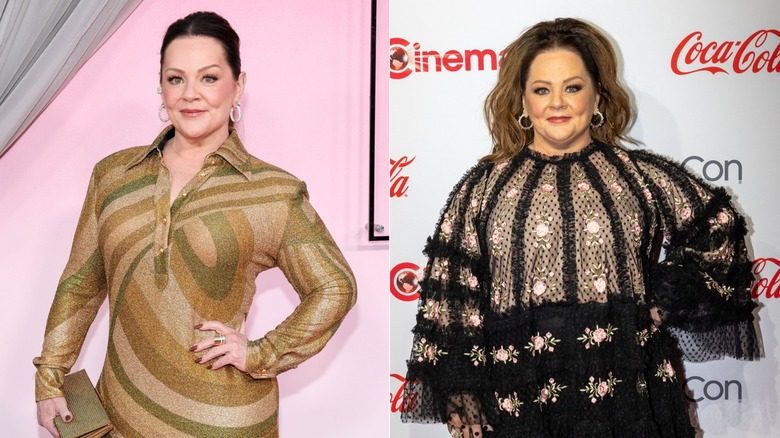 Side-by-side pictures of Melissa McCarthy