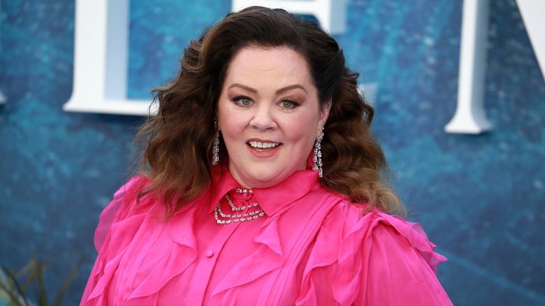 Melissa McCarthy red carpet pink dress