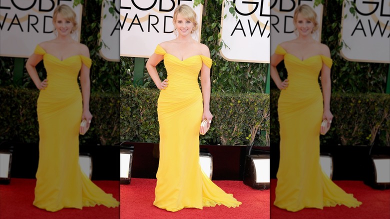 Melissa Rauch attends the 71st Annual Golden Globe Awards