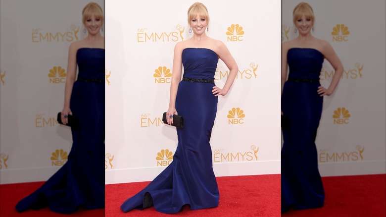 Melissa Rauch attends the 66th Annual Primetime Emmy Awards