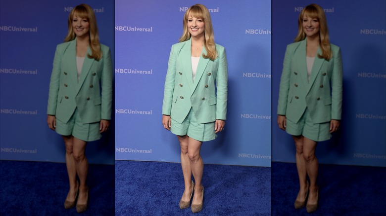 Melissa Rauch attends the NBCUniversal presentation during the 2024 TCA Summer Press Tour