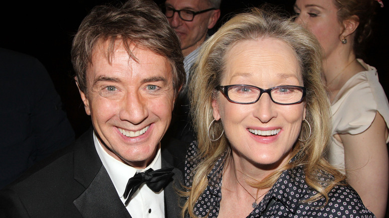 Meryl Streep and Martin Short smiling together