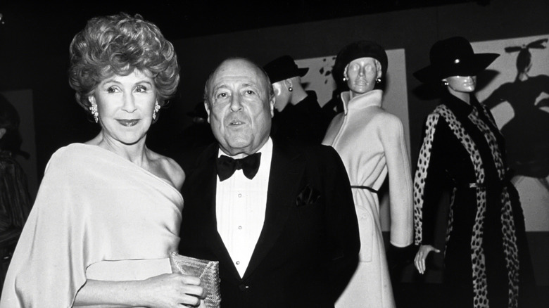 Jerry Zipkin and Betsy Bloomingdale at Bloomingdale's in 1982
