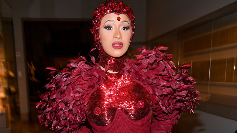 Cardi B 2019 Met Gala closeup